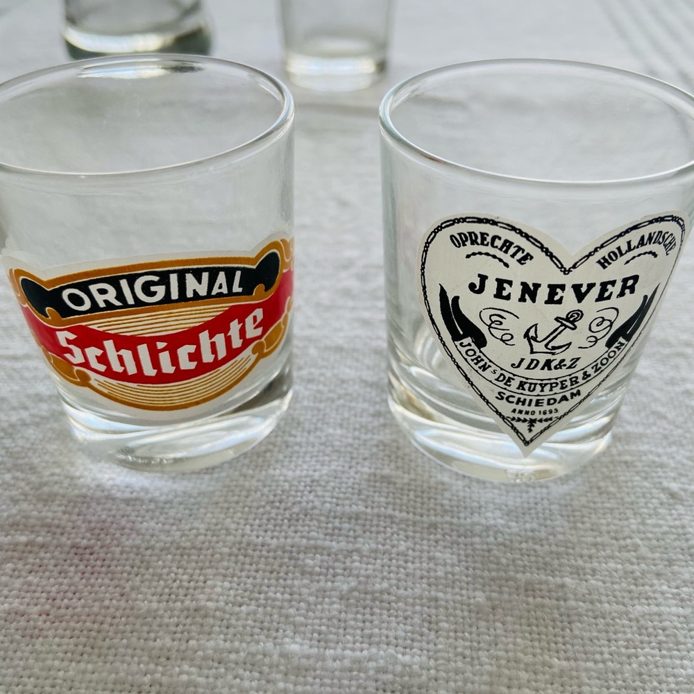 4 Glass Shot Cups from Europe - Picture 5 of 8
